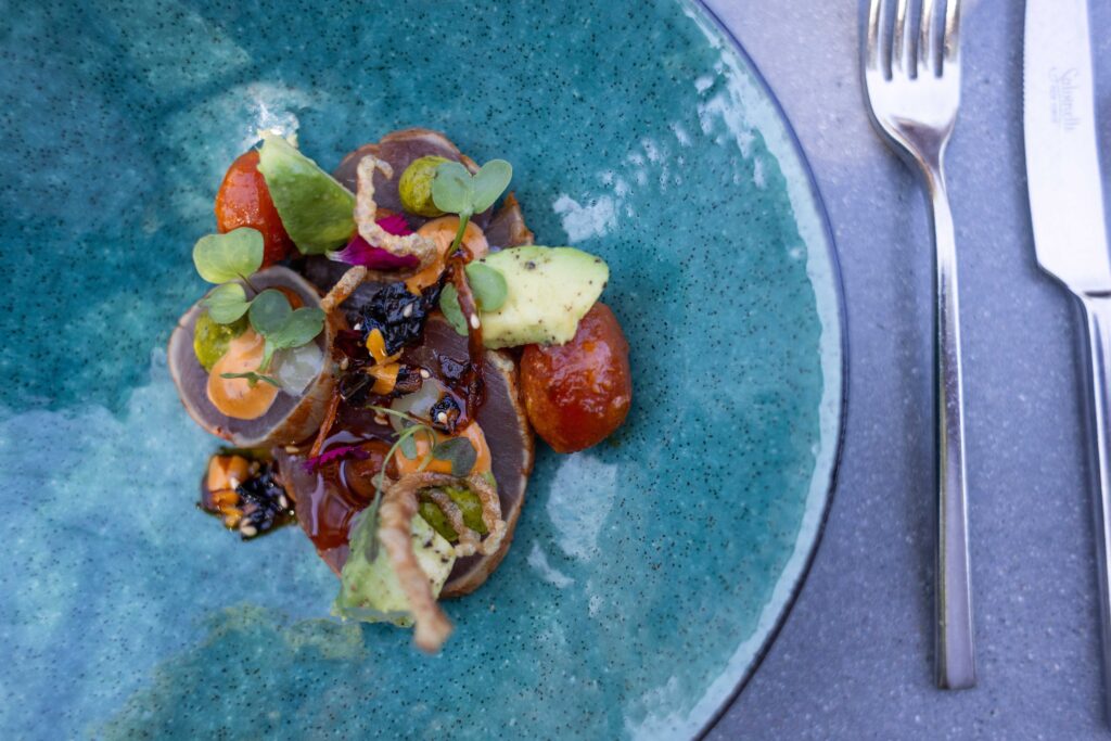 A beautifully plated dish served on a Natural Wanders tour